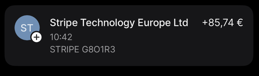 Stripe Notification 23
